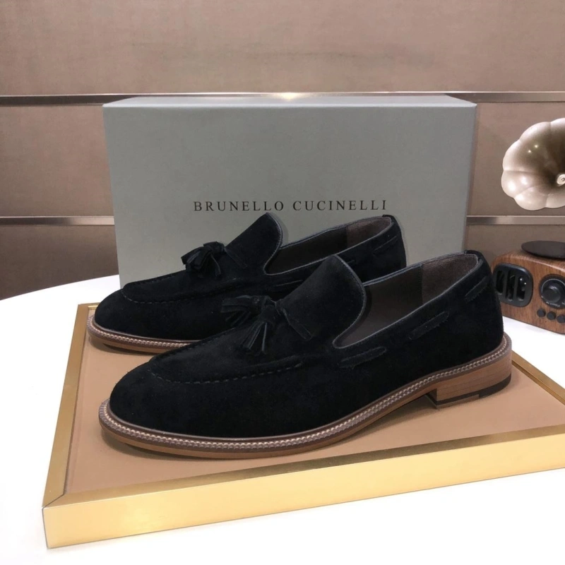 Brxnxllo Cxcxnelli Leather Shoes Durable 113786
