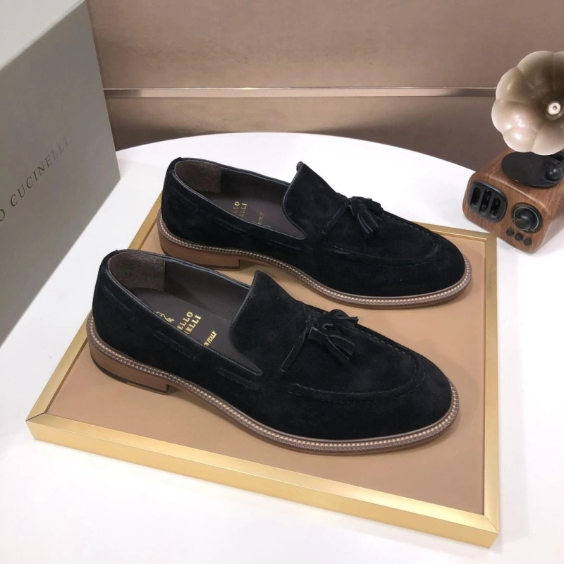 Brxnxllo Cxcxnelli Leather Shoes Durable 113786
