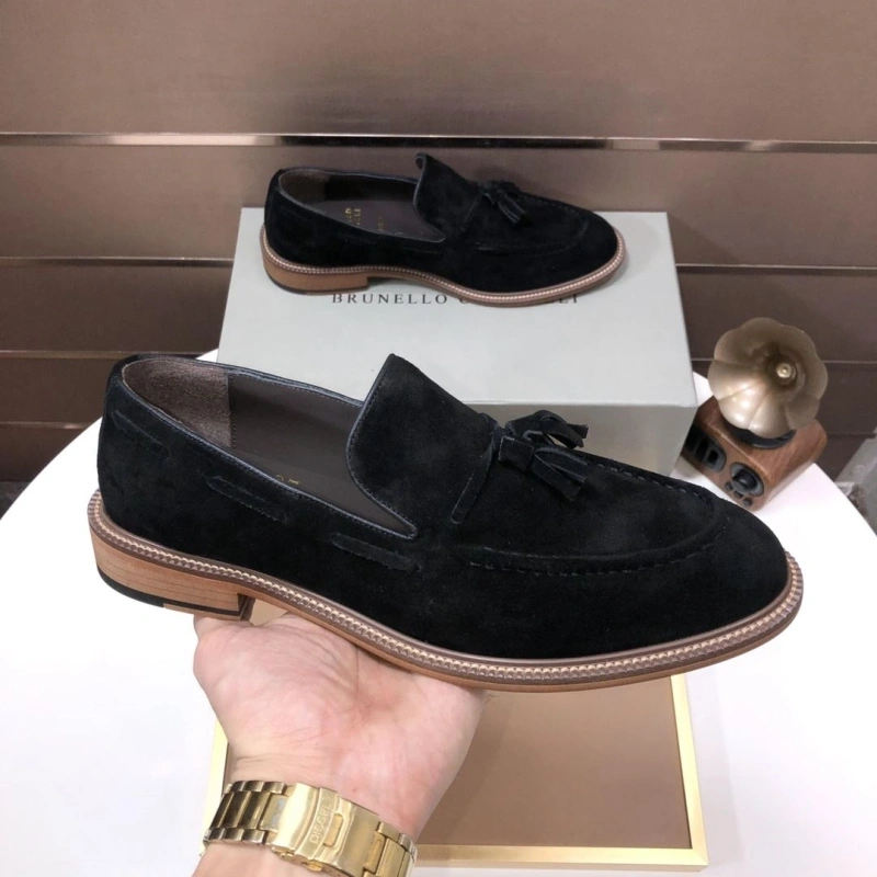 Brxnxllo Cxcxnelli Leather Shoes Durable 113786