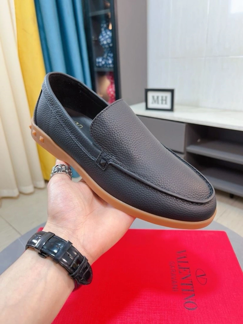 Flexible Vxlxntino Leather Shoes 231269