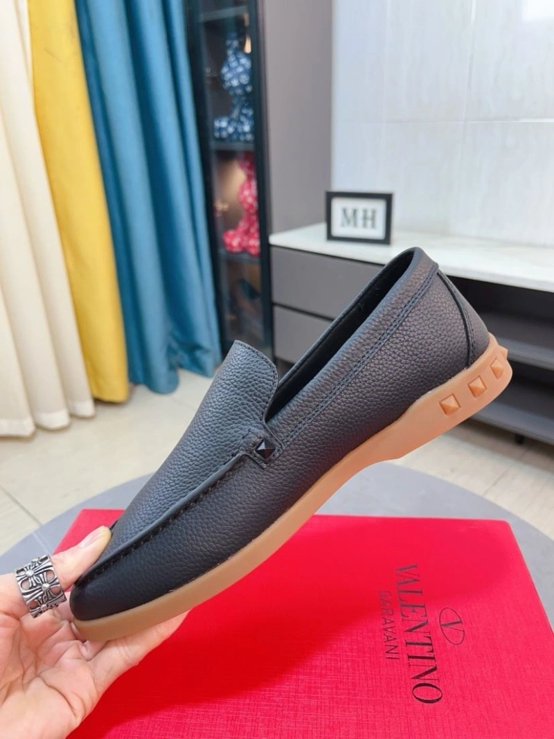 Flexible Vxlxntino Leather Shoes 231269
