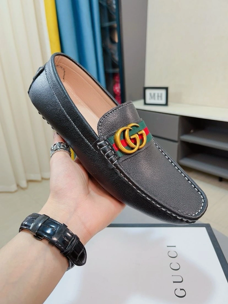 Elegant Gxccx Leather Shoes 159809