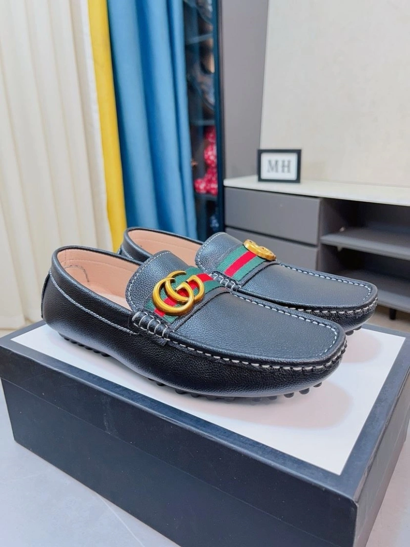 Elegant Gxccx Leather Shoes 159809