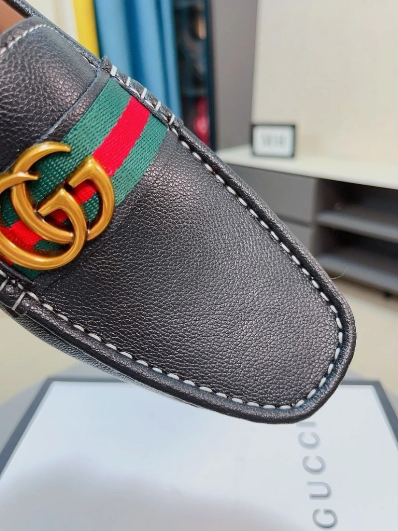 Elegant Gxccx Leather Shoes 159809