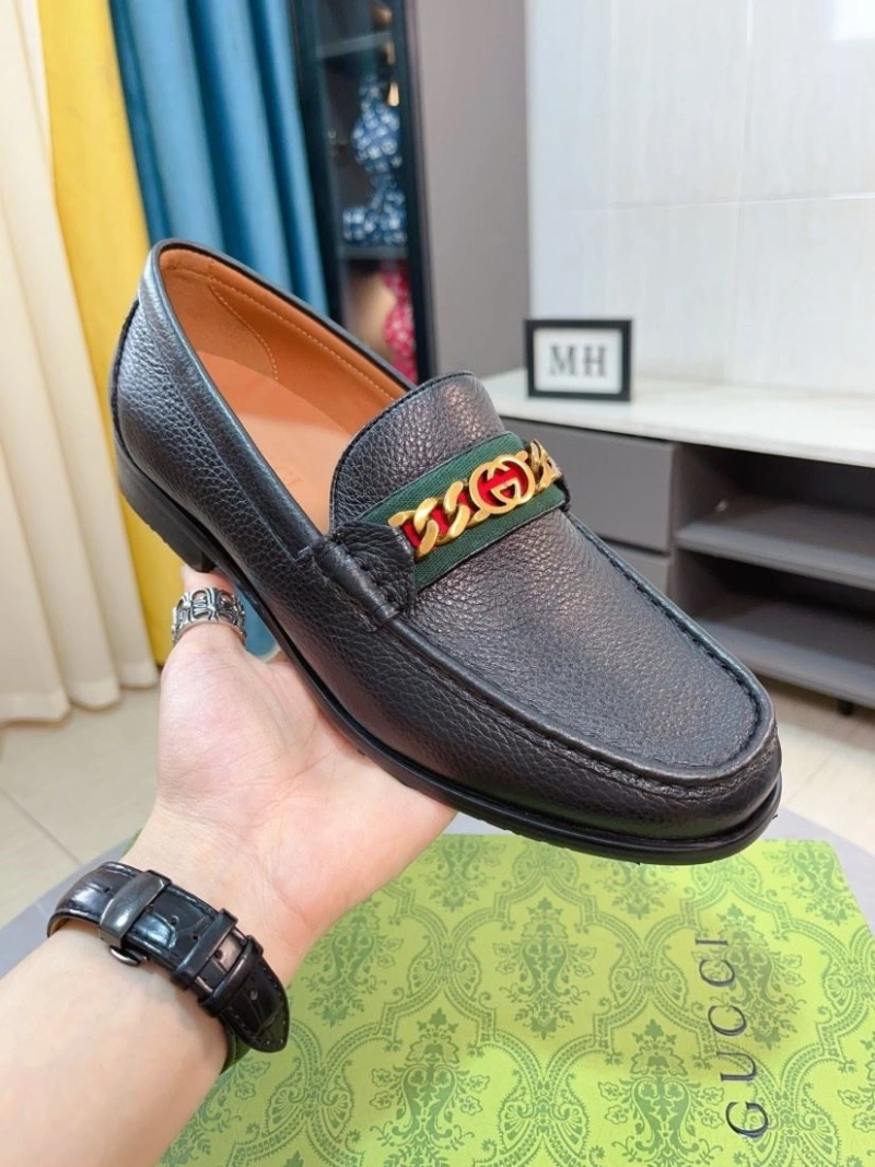 Elegant Gxccx Leather Shoes 159765