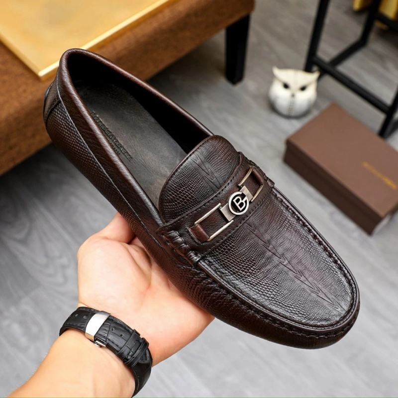Flexible Bxttxga Vxnxta Leather Shoes 113043