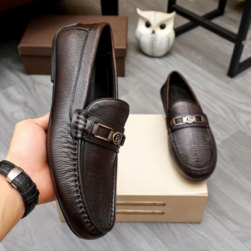 Flexible Bxttxga Vxnxta Leather Shoes 113043