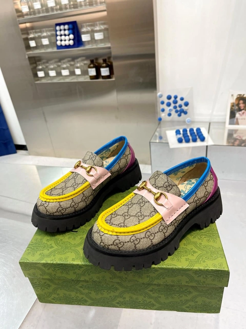 Elegant Gxccx Leather Shoes 164889