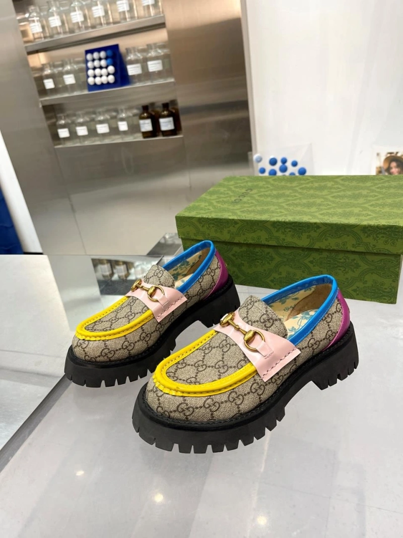 Elegant Gxccx Leather Shoes 164889
