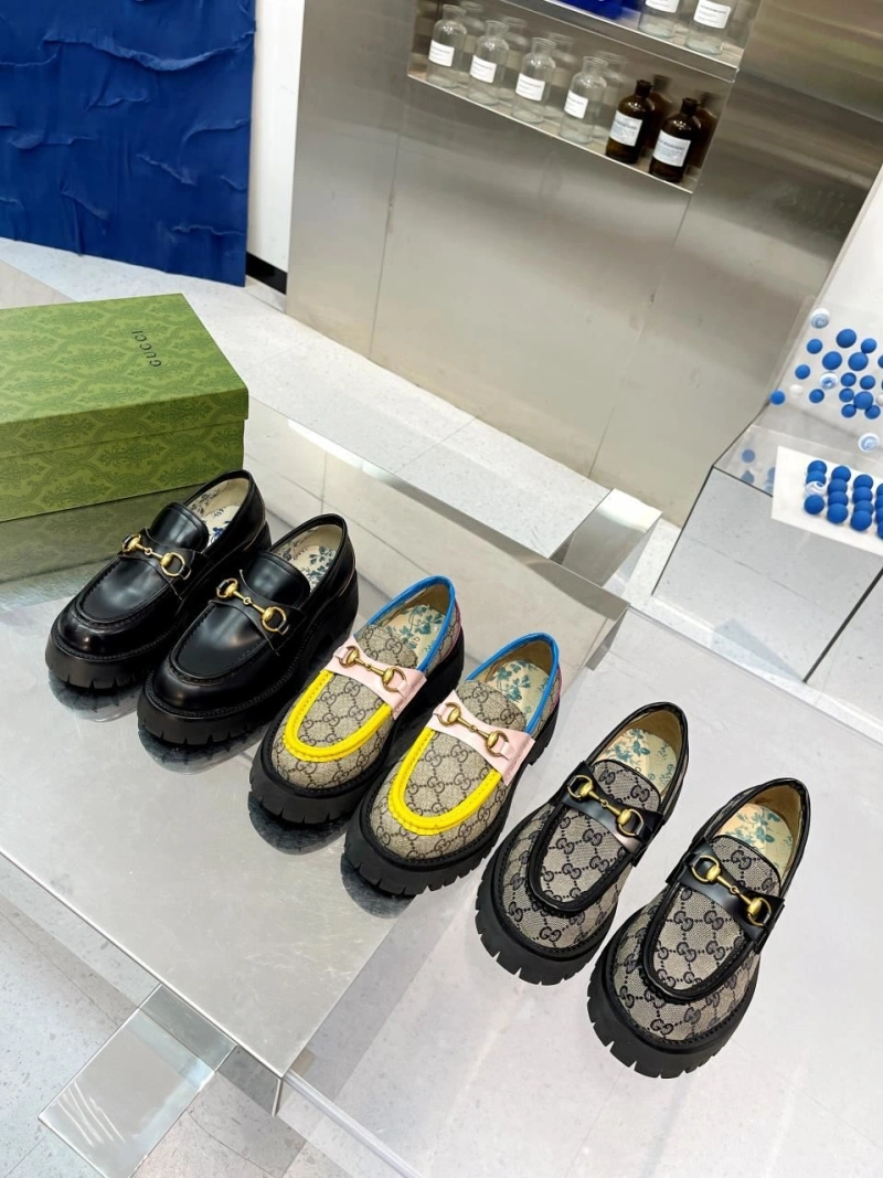 Elegant Gxccx Leather Shoes 164889