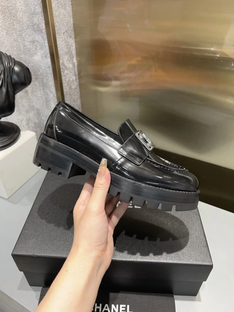 Bright Chxnxl Leather Shoes 131417