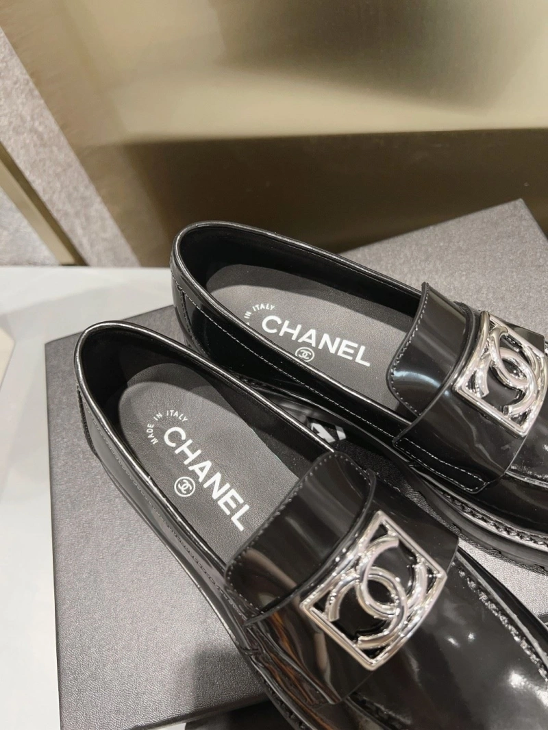 Bright Chxnxl Leather Shoes 131417