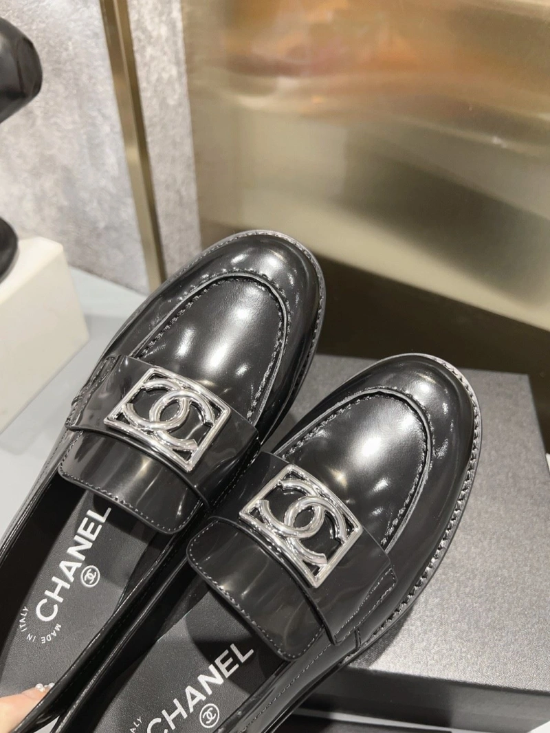 Bright Chxnxl Leather Shoes 131417