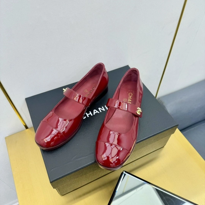 Modern Chxnxl Leather Shoes 123946
