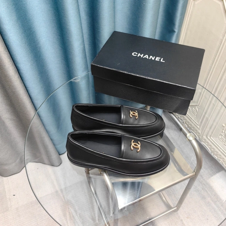 Fashionable Chxnxl Leather Shoes 123544