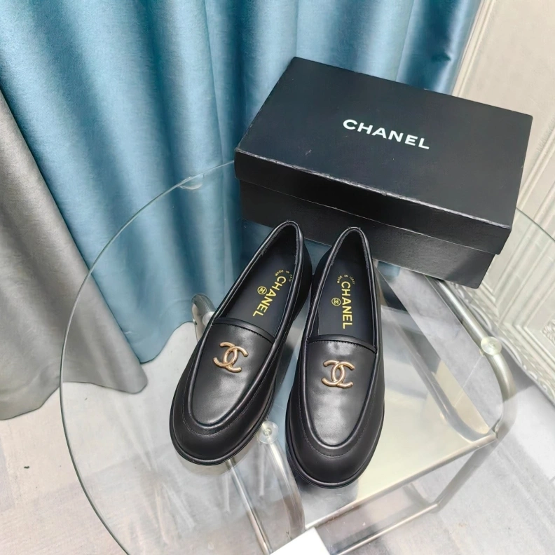 Fashionable Chxnxl Leather Shoes 123544