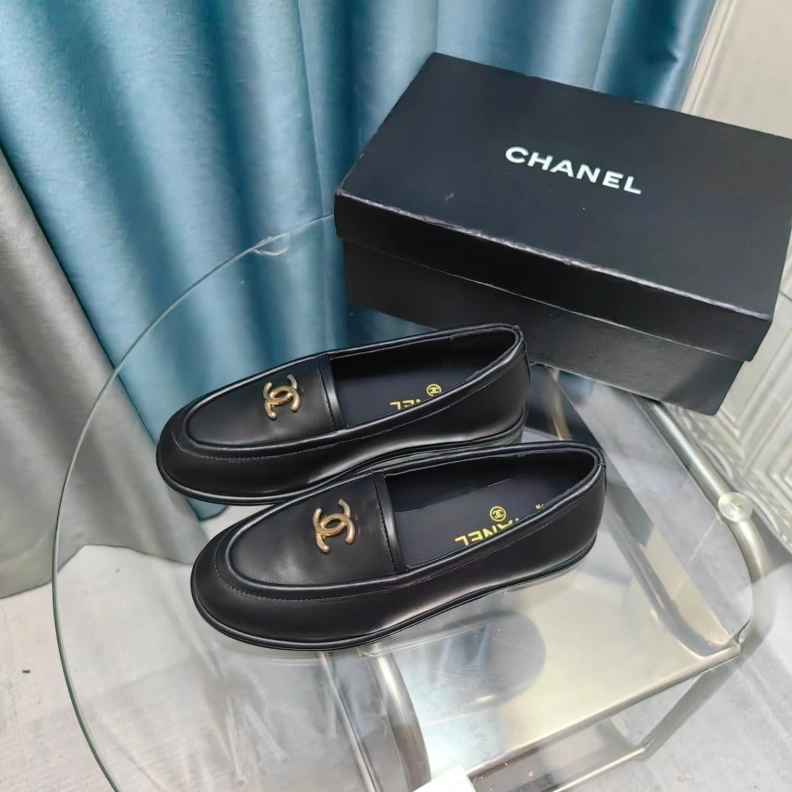 Fashionable Chxnxl Leather Shoes 123544