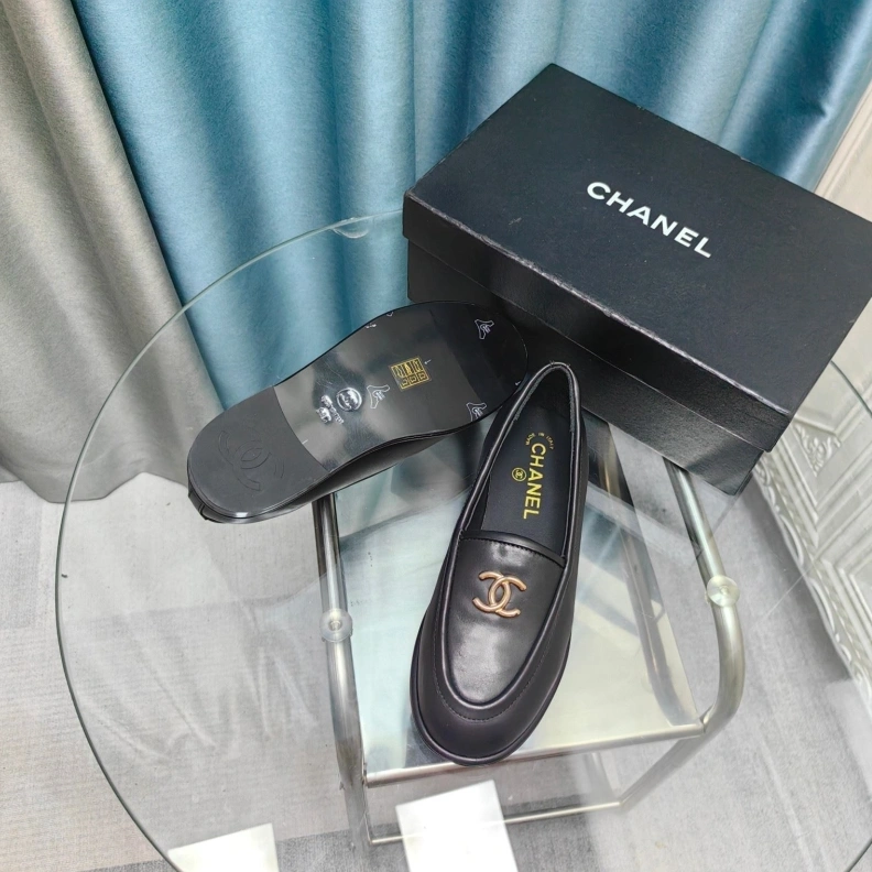 Fashionable Chxnxl Leather Shoes 123544