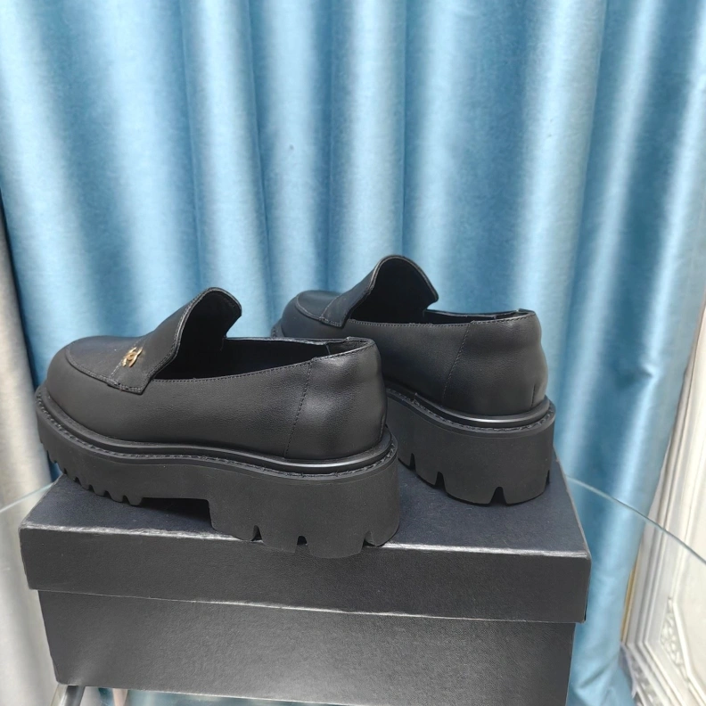 Elegant Chxnxl Leather Shoes 123501