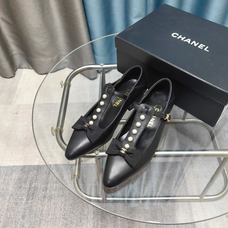Bright Chxnxl Flat Shoes 123201