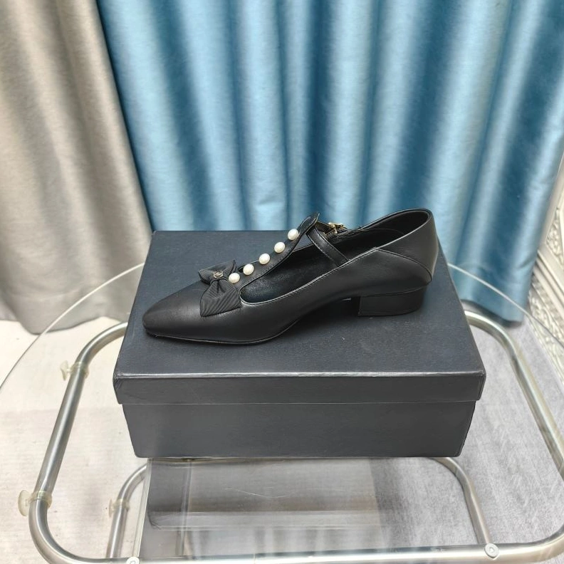 Bright Chxnxl Flat Shoes 123201