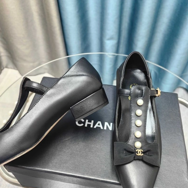Bright Chxnxl Flat Shoes 123201