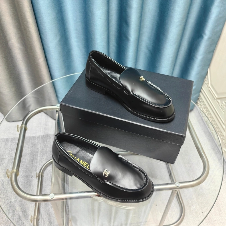 Bright Chxnxl Leather Shoes 121974
