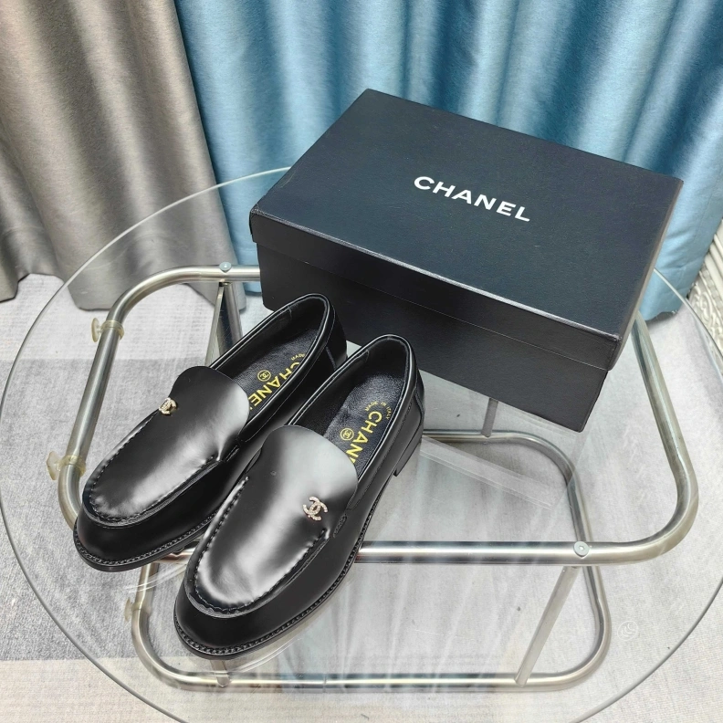 Bright Chxnxl Leather Shoes 121974
