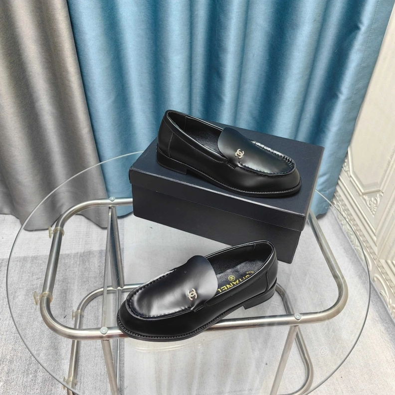 Bright Chxnxl Leather Shoes 121974